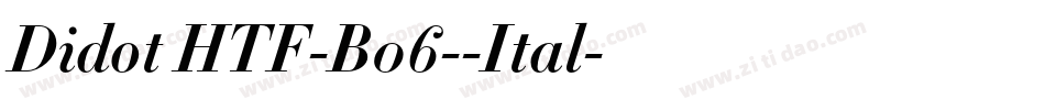Didot HTF-B06--Ital字体转换